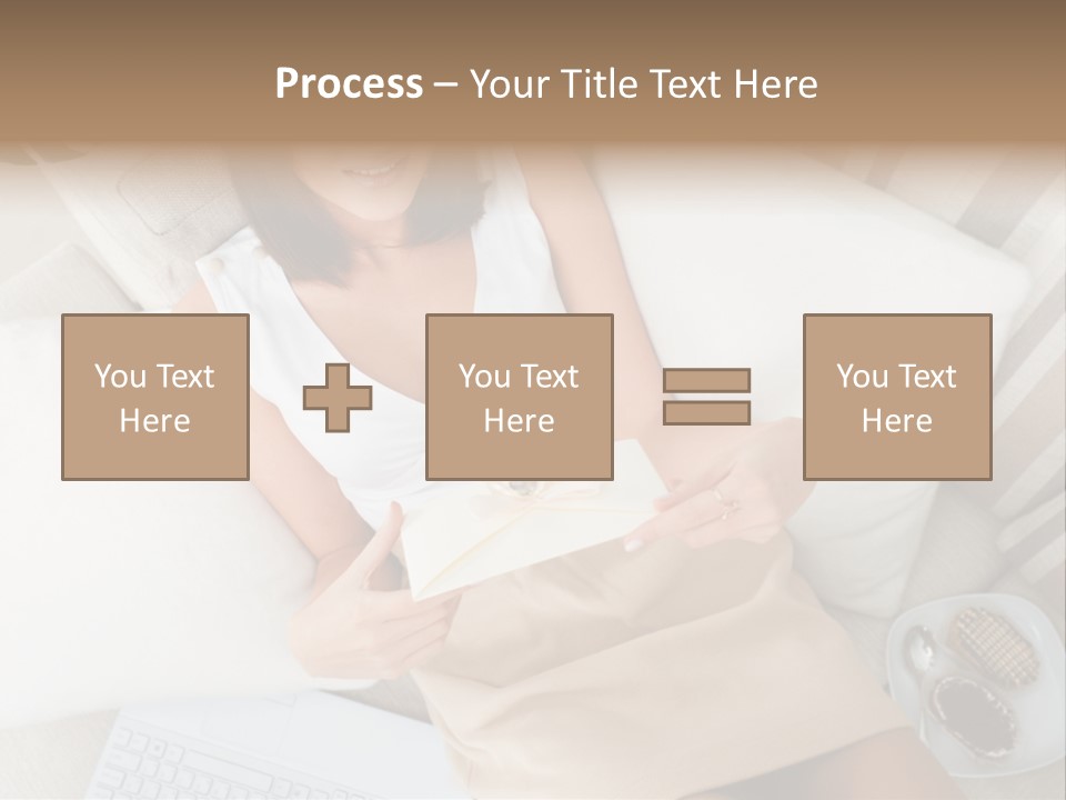 Girl Wellbeing Brunette PowerPoint Template