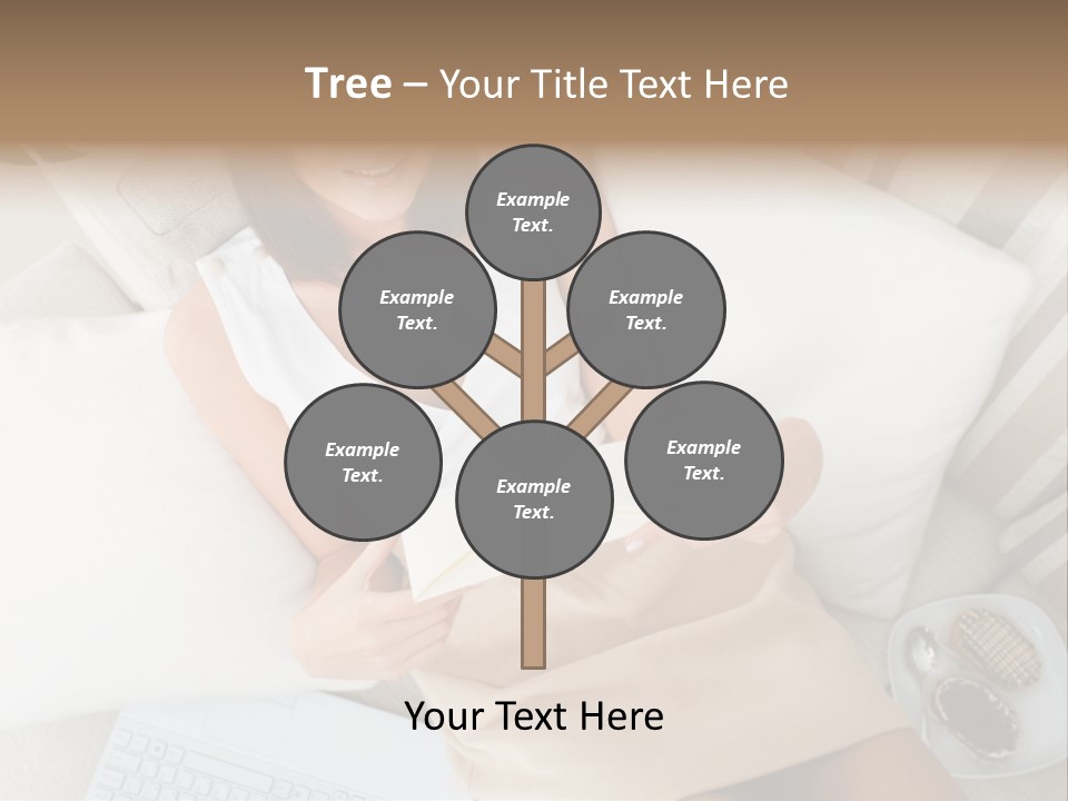 Girl Wellbeing Brunette PowerPoint Template