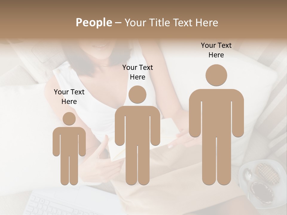 Girl Wellbeing Brunette PowerPoint Template