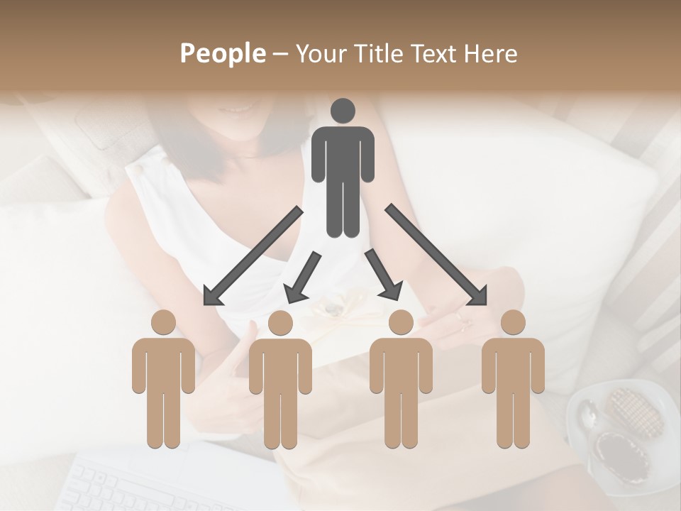 Girl Wellbeing Brunette PowerPoint Template