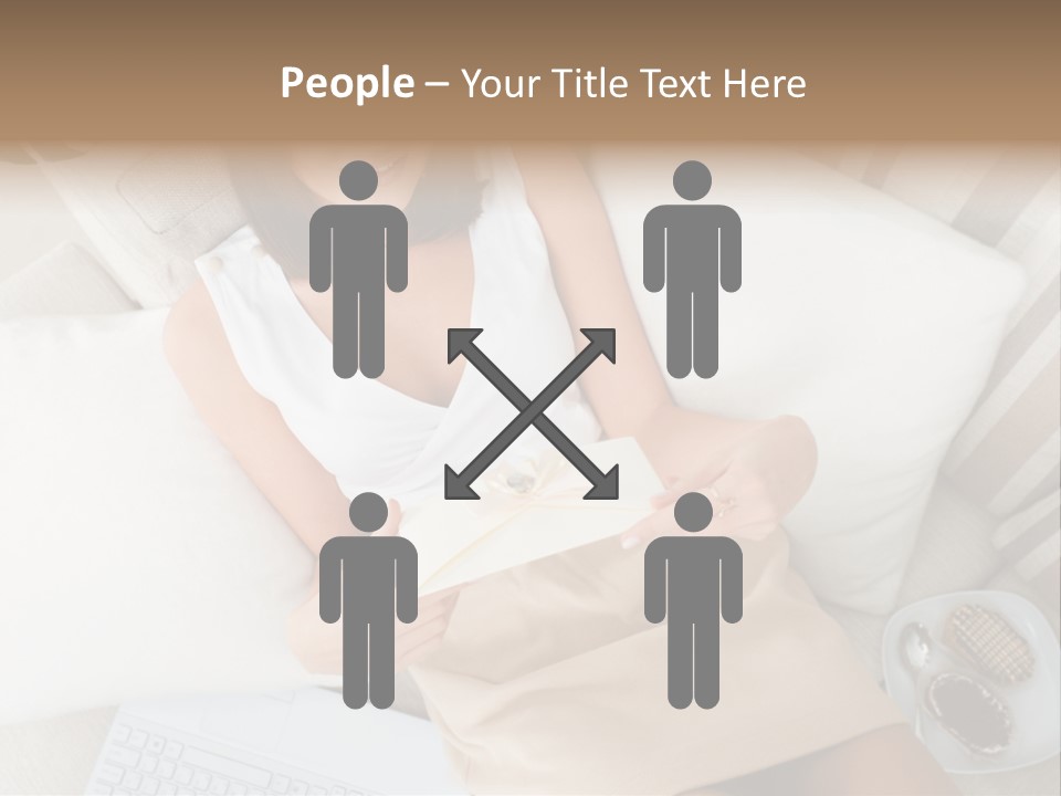 Girl Wellbeing Brunette PowerPoint Template