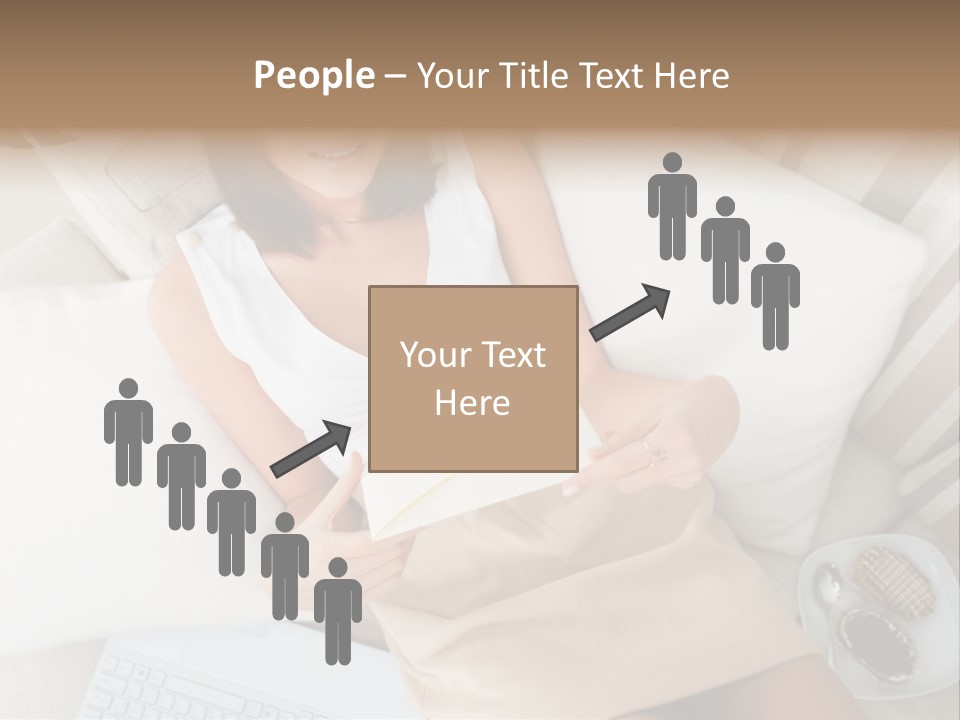 Girl Wellbeing Brunette PowerPoint Template