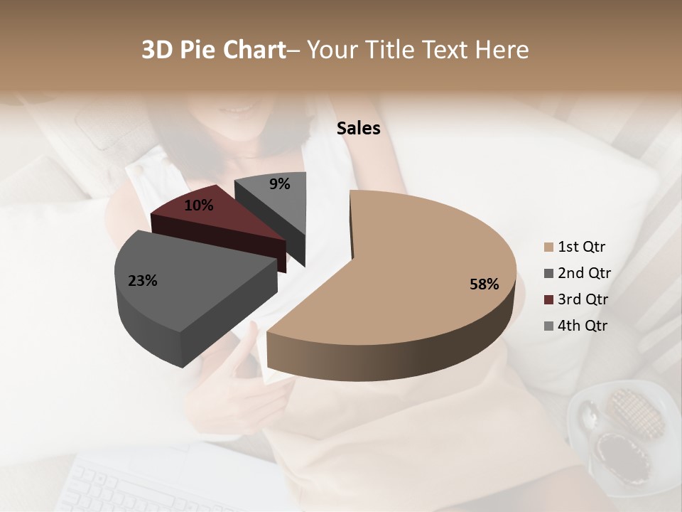 Girl Wellbeing Brunette PowerPoint Template