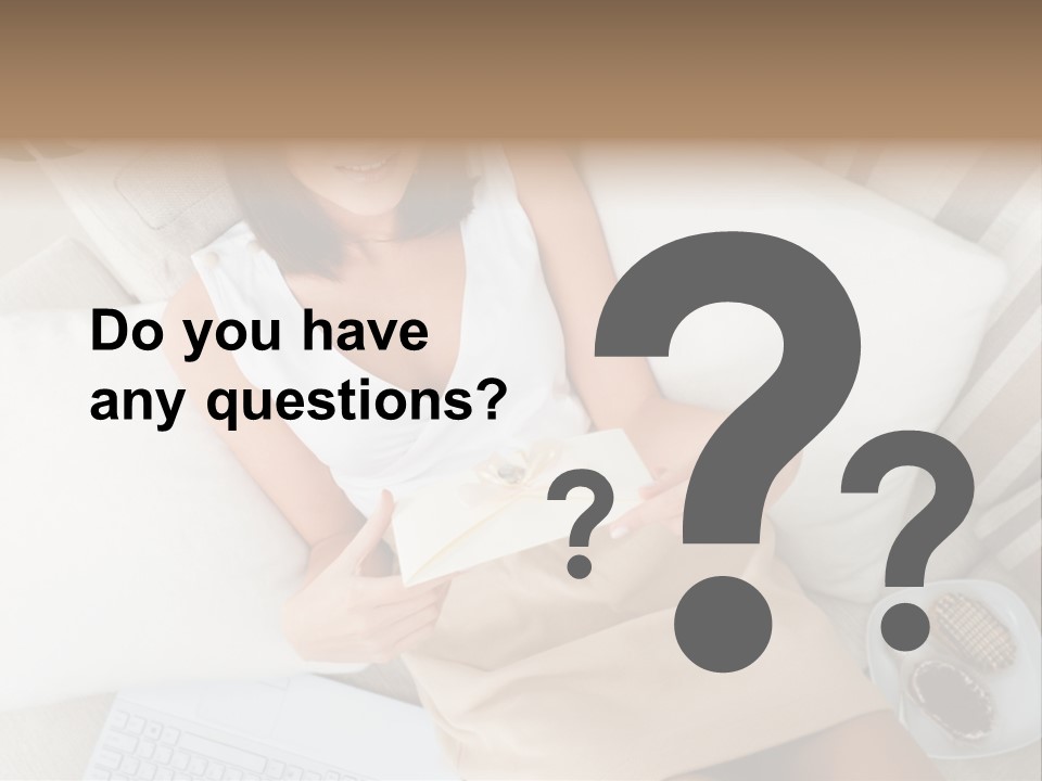 Girl Wellbeing Brunette PowerPoint Template