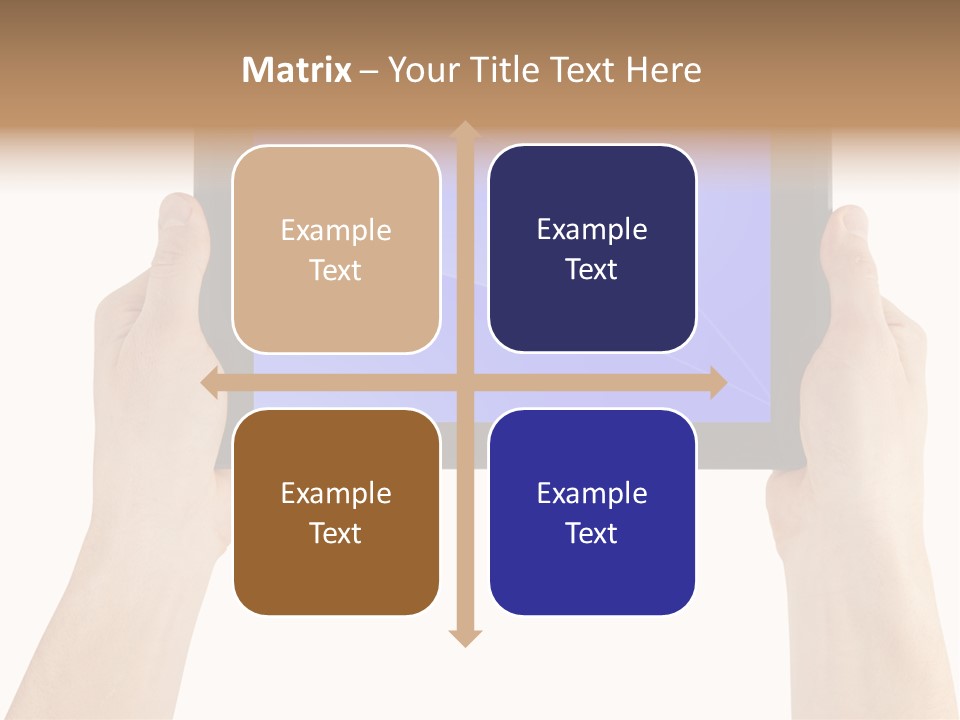 Holding Hand Modern PowerPoint Template