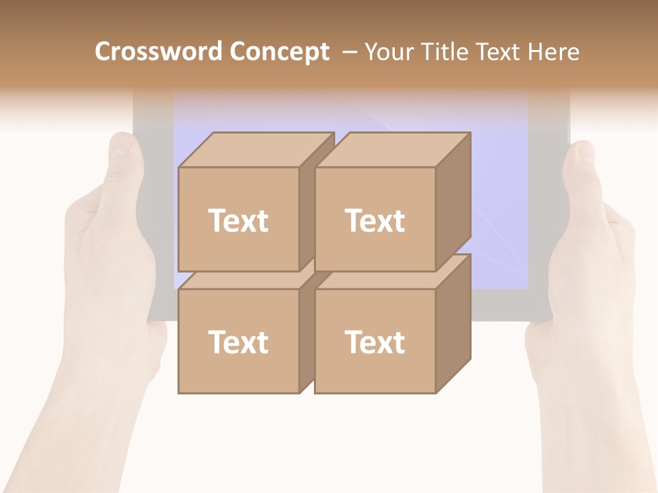 Holding Hand Modern PowerPoint Template