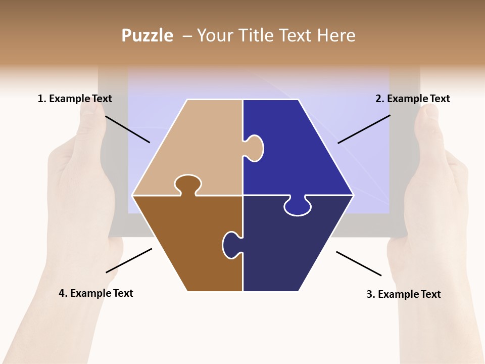 Holding Hand Modern PowerPoint Template