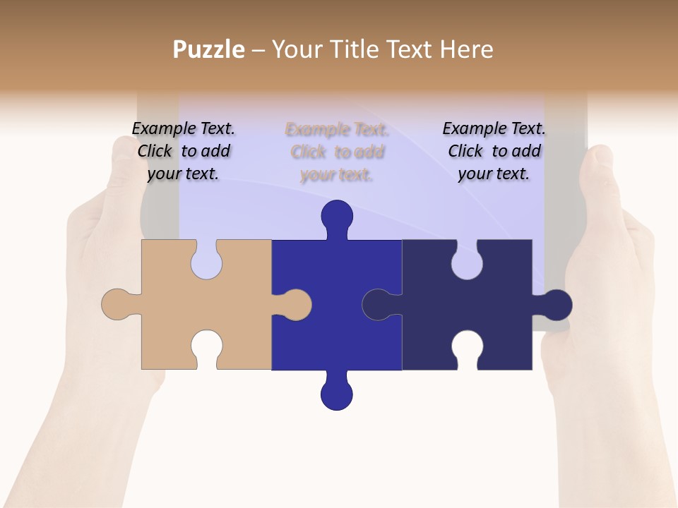 Holding Hand Modern PowerPoint Template