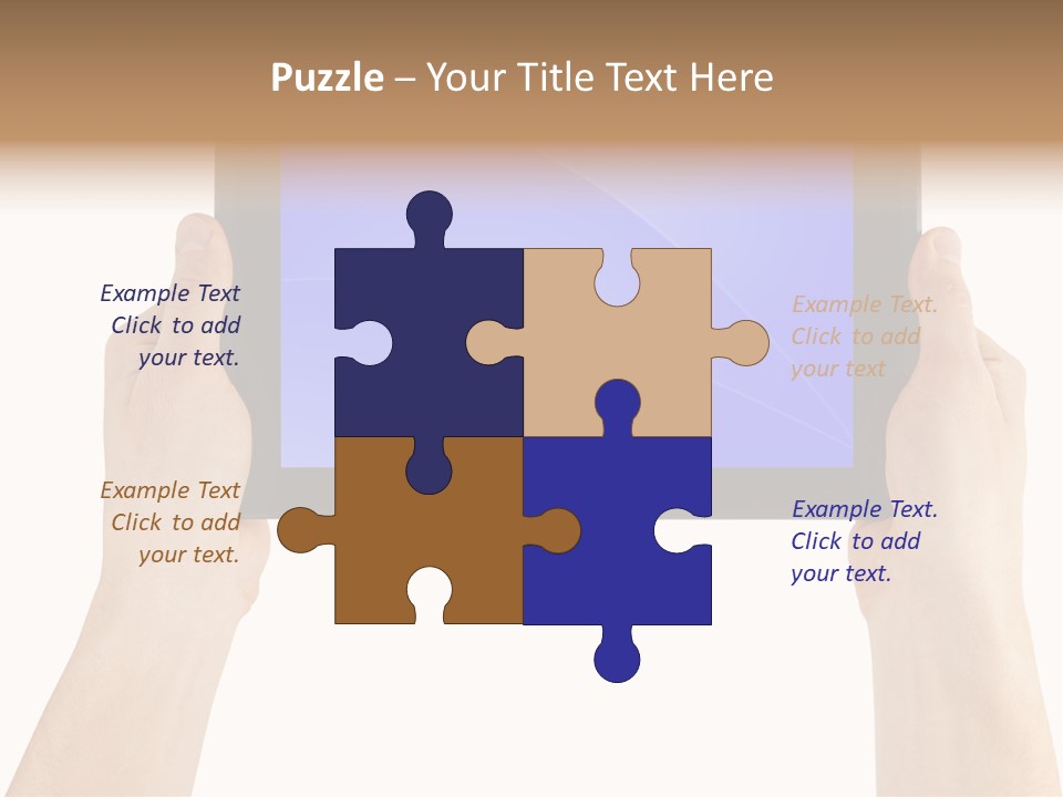 Holding Hand Modern PowerPoint Template