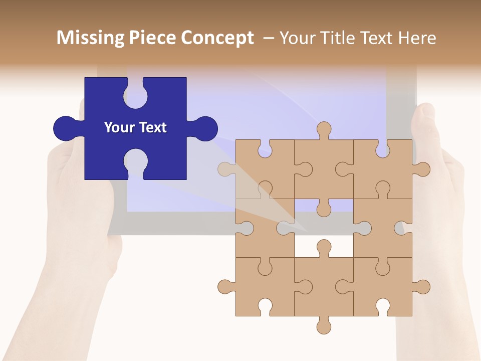 Holding Hand Modern PowerPoint Template