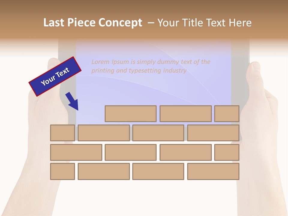 Holding Hand Modern PowerPoint Template