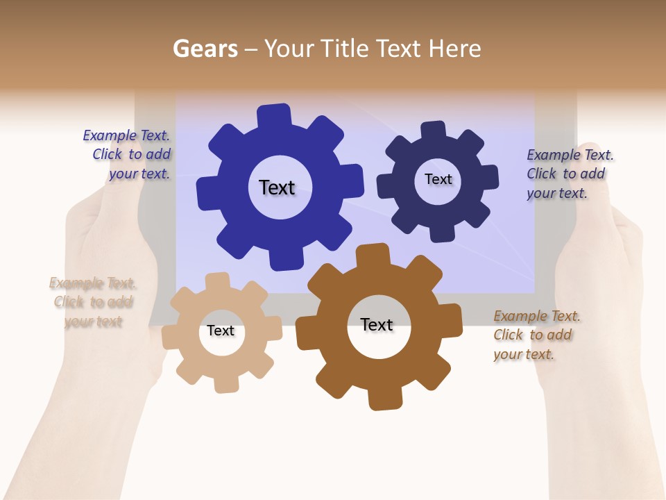 Holding Hand Modern PowerPoint Template