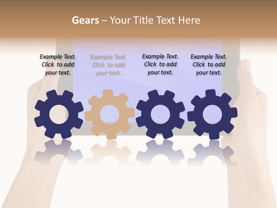 Holding Hand Modern PowerPoint Template