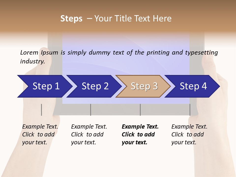 Holding Hand Modern PowerPoint Template