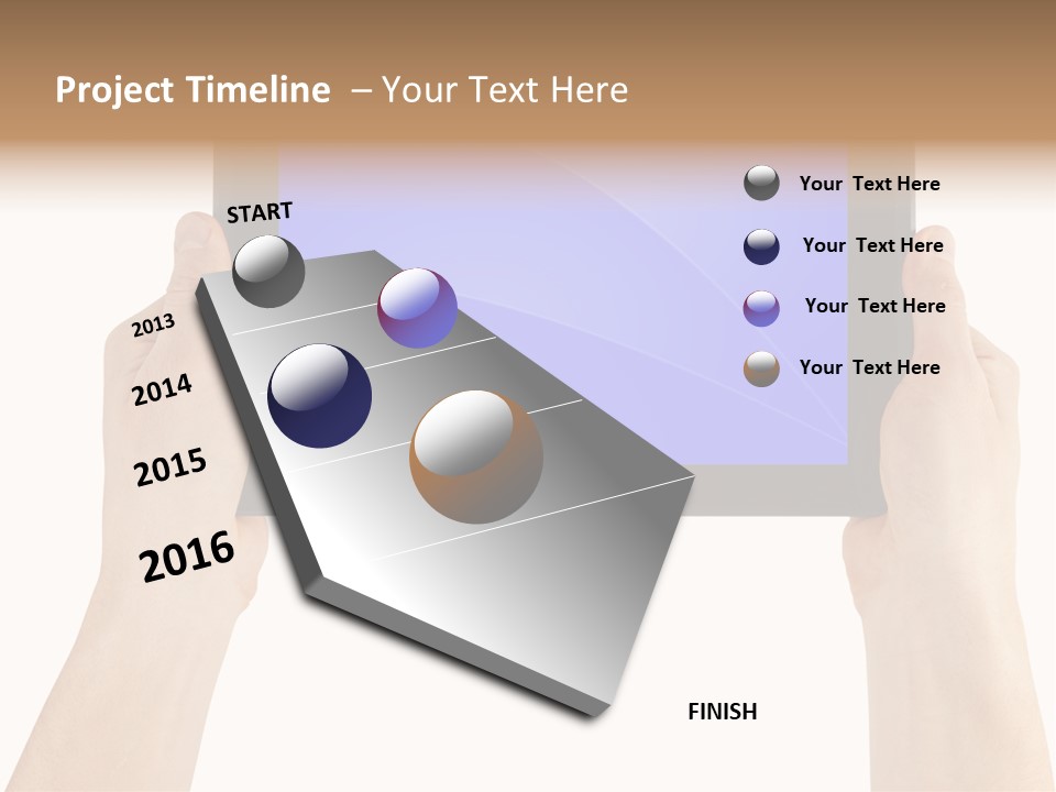 Holding Hand Modern PowerPoint Template