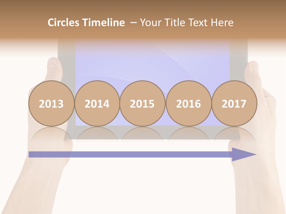 Holding Hand Modern PowerPoint Template