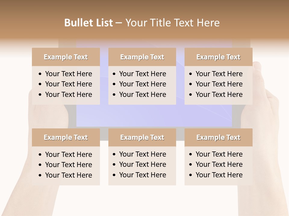 Holding Hand Modern PowerPoint Template
