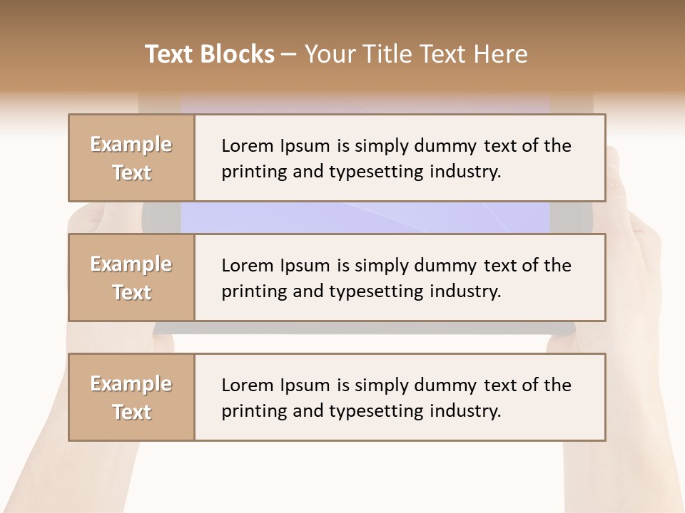 Holding Hand Modern PowerPoint Template