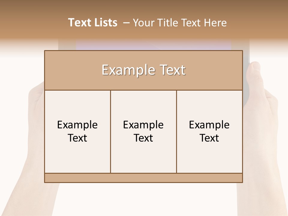 Holding Hand Modern PowerPoint Template