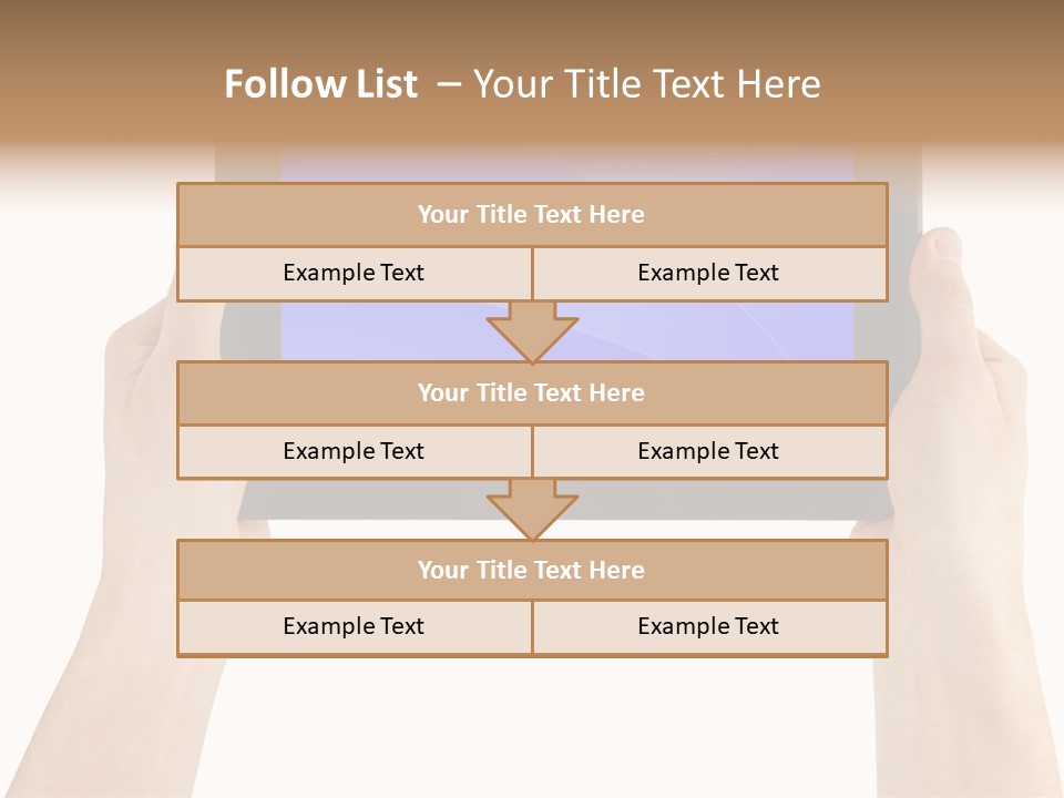 Holding Hand Modern PowerPoint Template