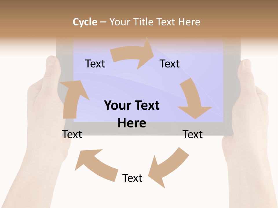Holding Hand Modern PowerPoint Template