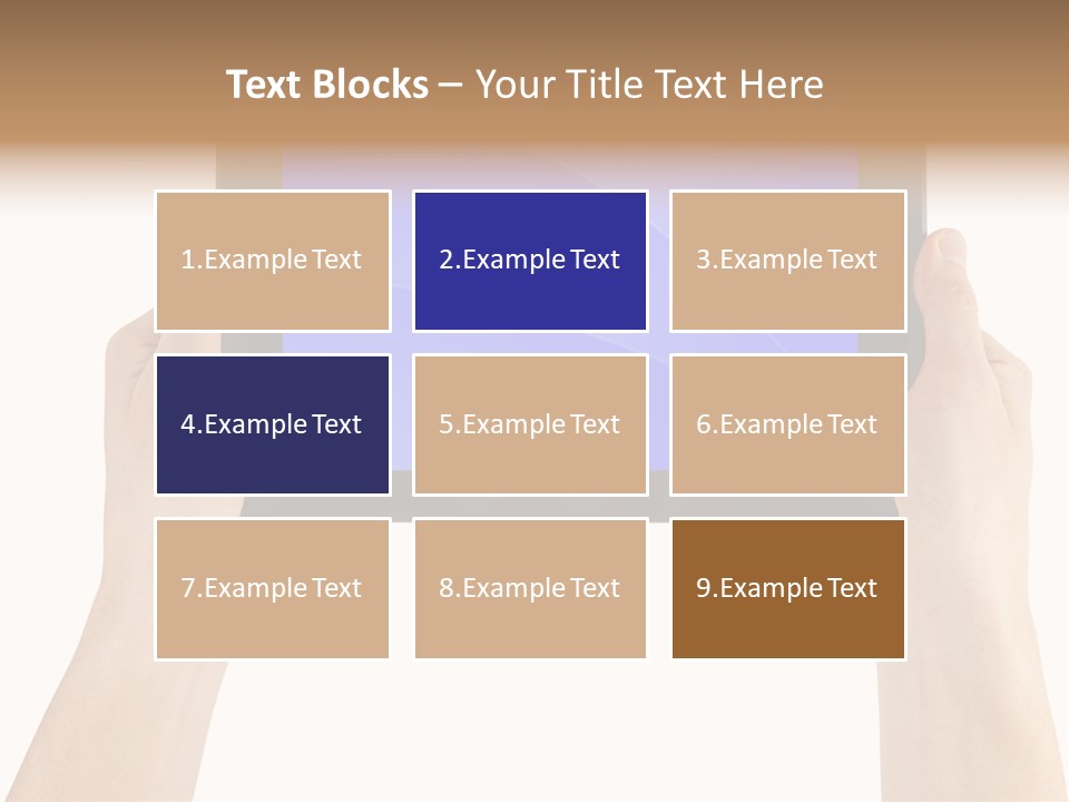 Holding Hand Modern PowerPoint Template