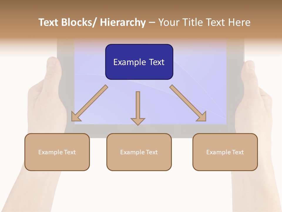 Holding Hand Modern PowerPoint Template