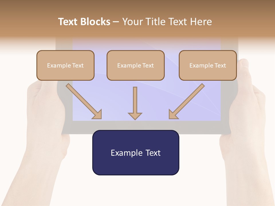 Holding Hand Modern PowerPoint Template