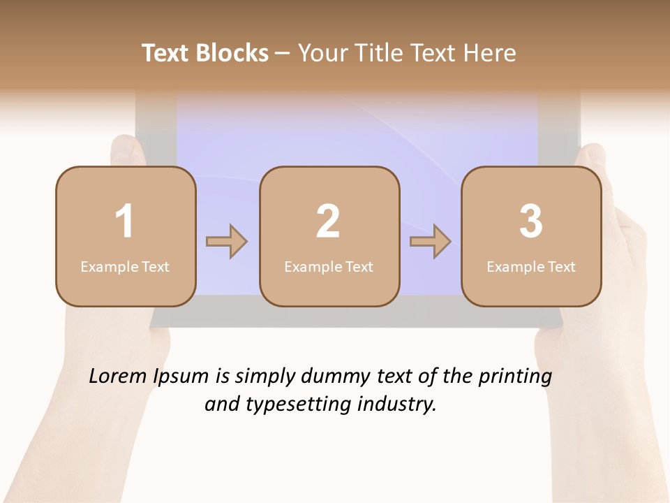 Holding Hand Modern PowerPoint Template