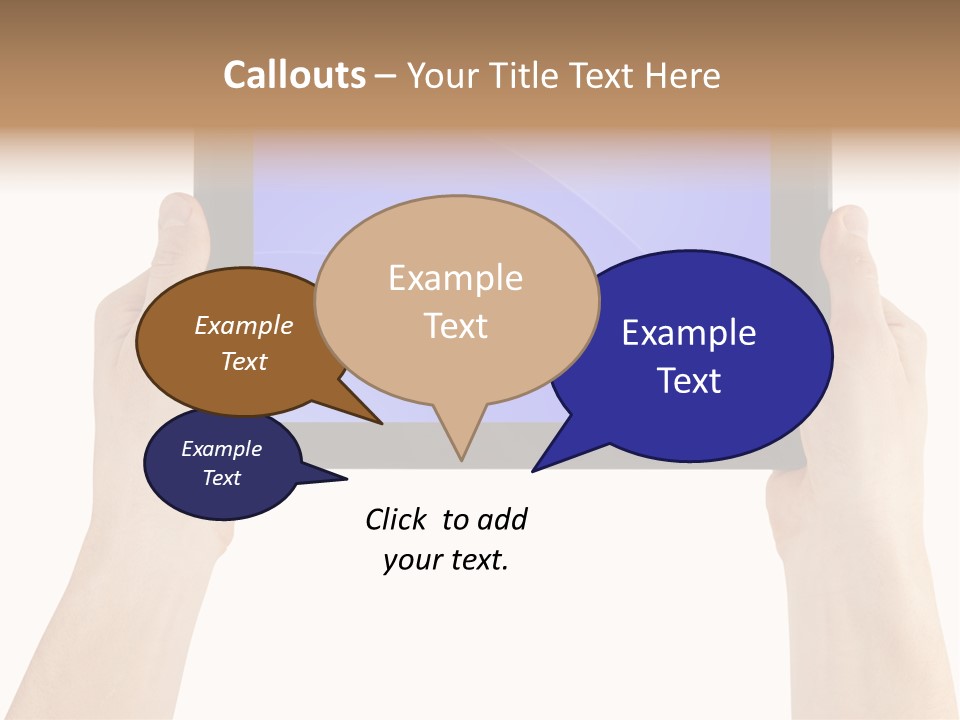 Holding Hand Modern PowerPoint Template