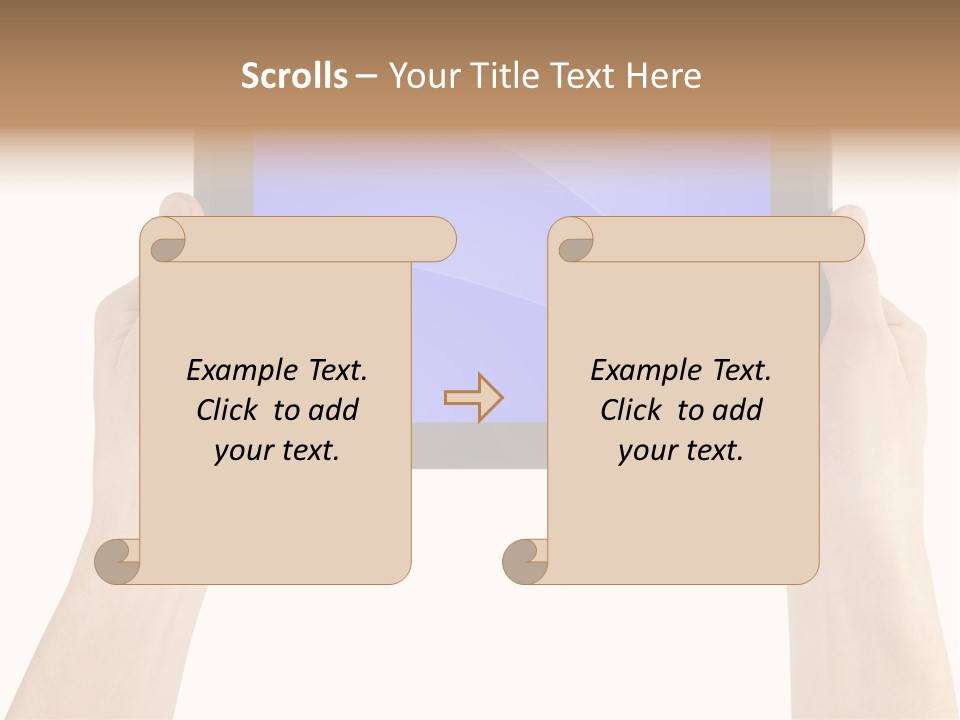Holding Hand Modern PowerPoint Template