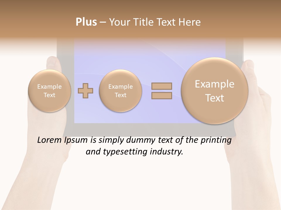 Holding Hand Modern PowerPoint Template
