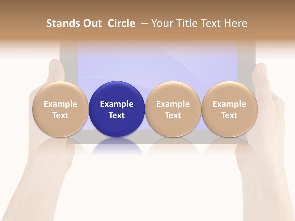 Holding Hand Modern PowerPoint Template