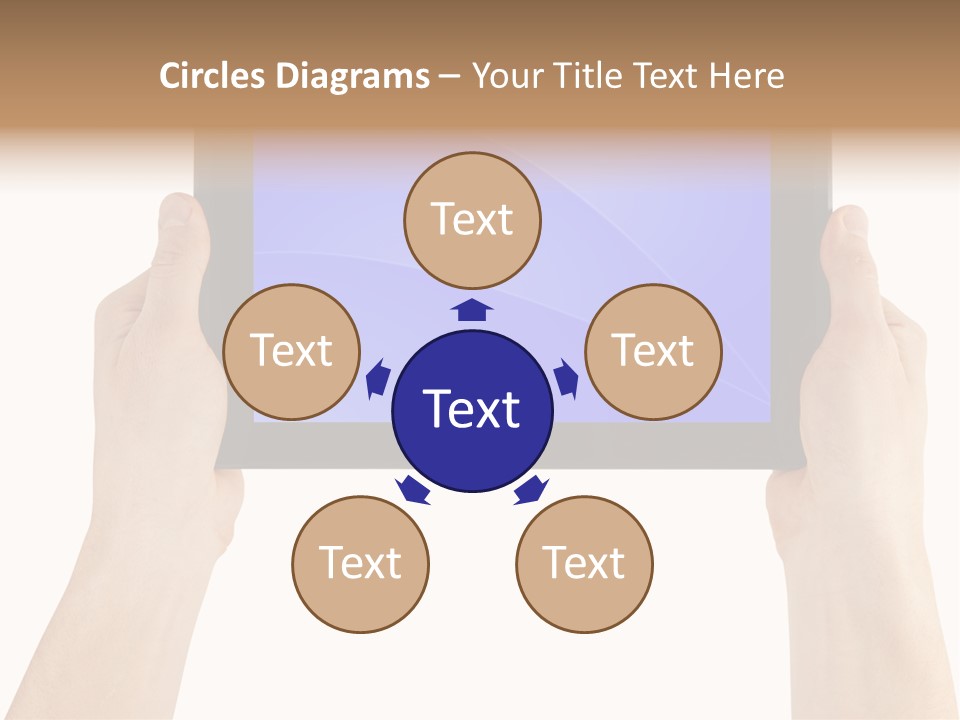 Holding Hand Modern PowerPoint Template