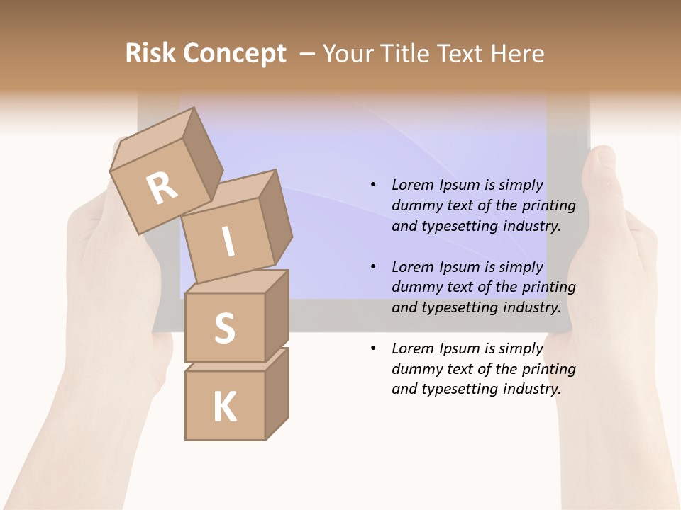 Holding Hand Modern PowerPoint Template