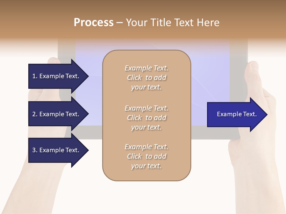 Holding Hand Modern PowerPoint Template
