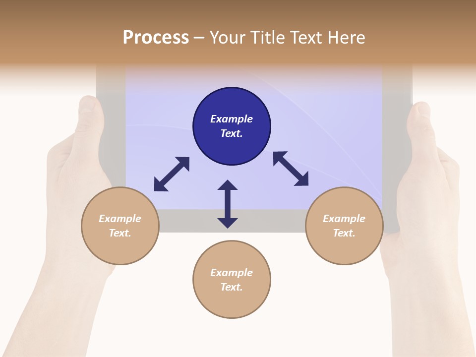 Holding Hand Modern PowerPoint Template