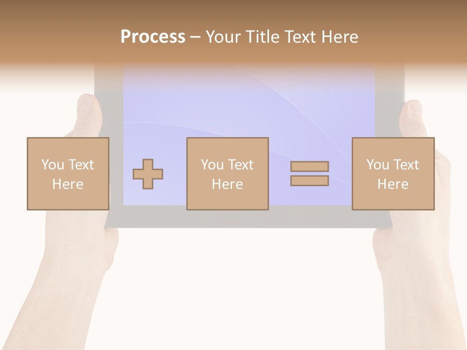 Holding Hand Modern PowerPoint Template