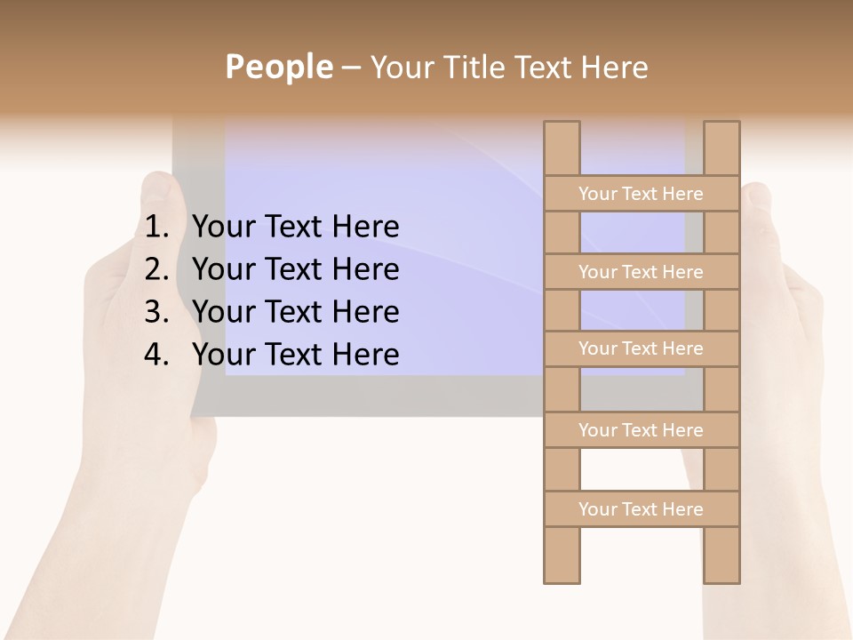Holding Hand Modern PowerPoint Template