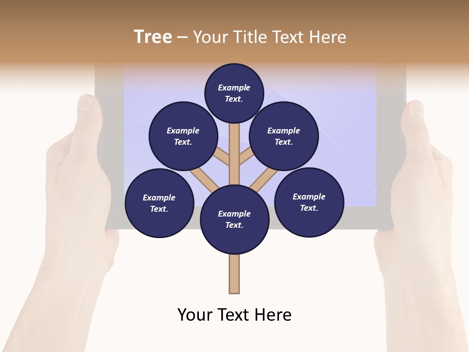 Holding Hand Modern PowerPoint Template