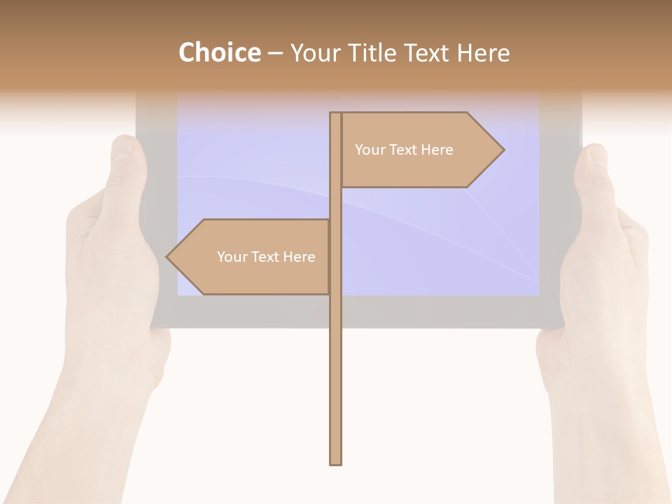 Holding Hand Modern PowerPoint Template