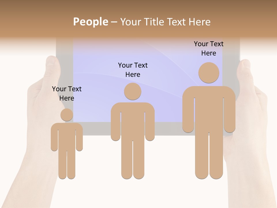 Holding Hand Modern PowerPoint Template