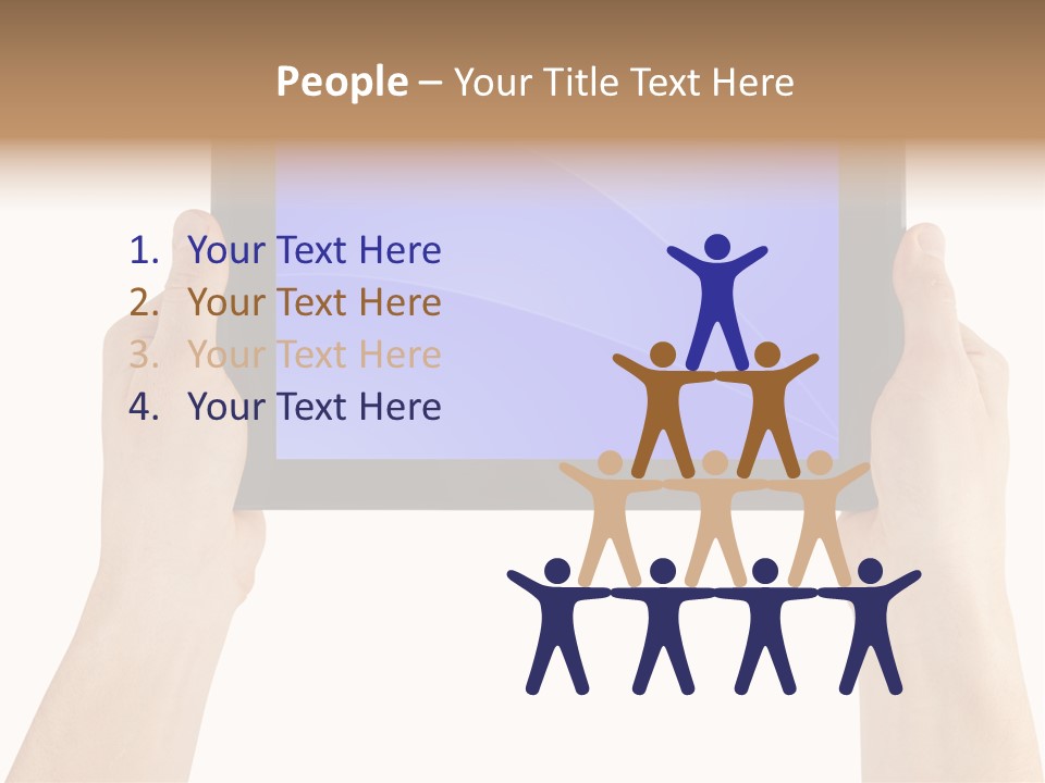 Holding Hand Modern PowerPoint Template