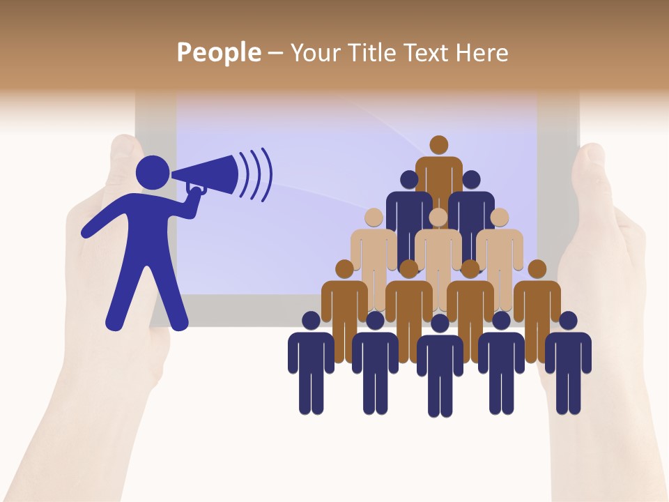 Holding Hand Modern PowerPoint Template