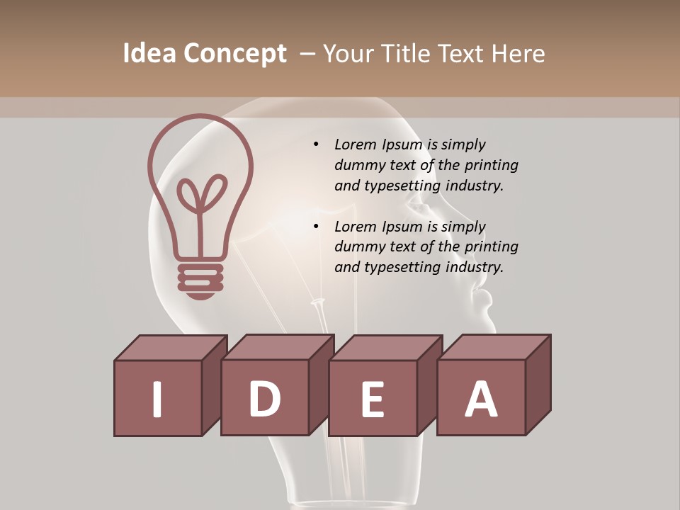 Wisdom Imagination Invention PowerPoint Template
