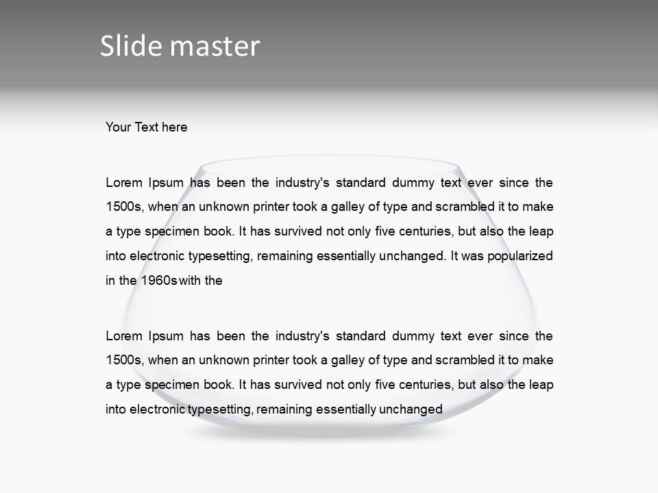 Home Swim Fishbowl PowerPoint Template