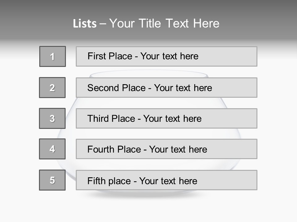 Home Swim Fishbowl PowerPoint Template
