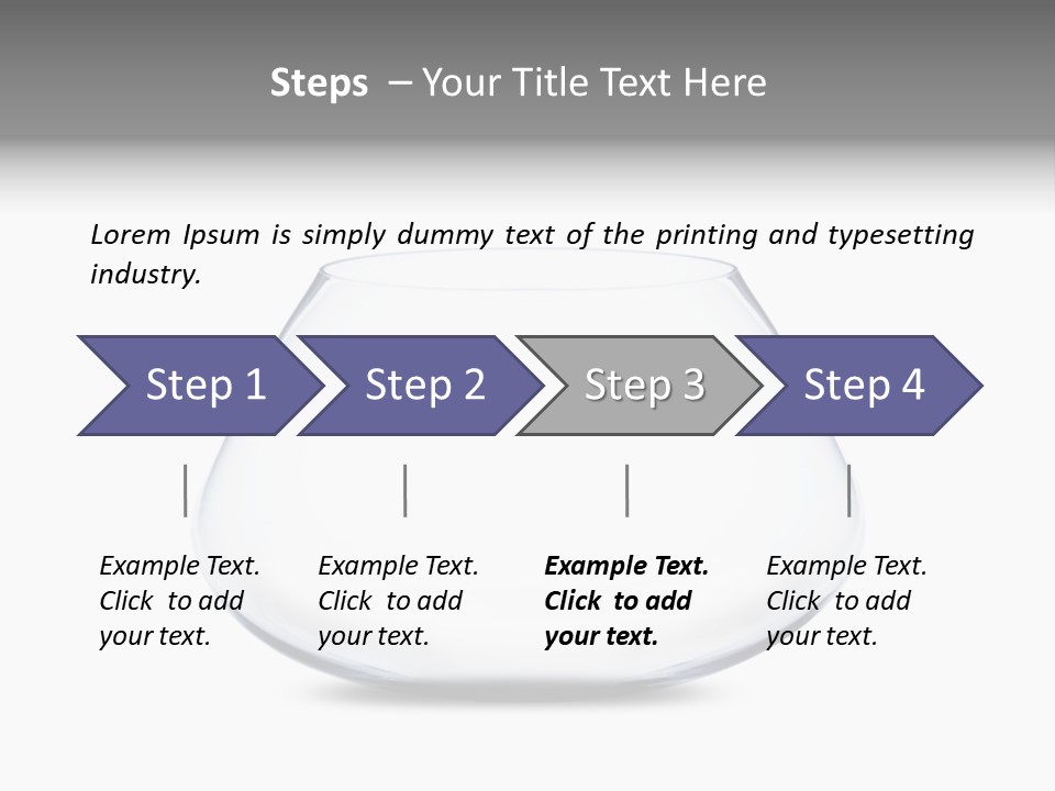 Home Swim Fishbowl PowerPoint Template