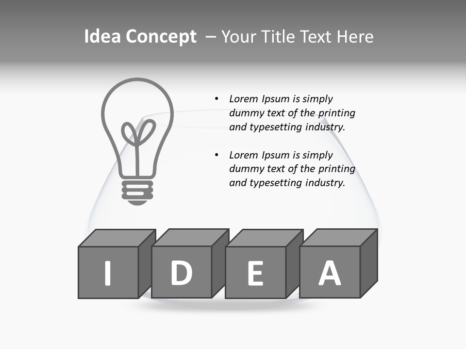 Home Swim Fishbowl PowerPoint Template