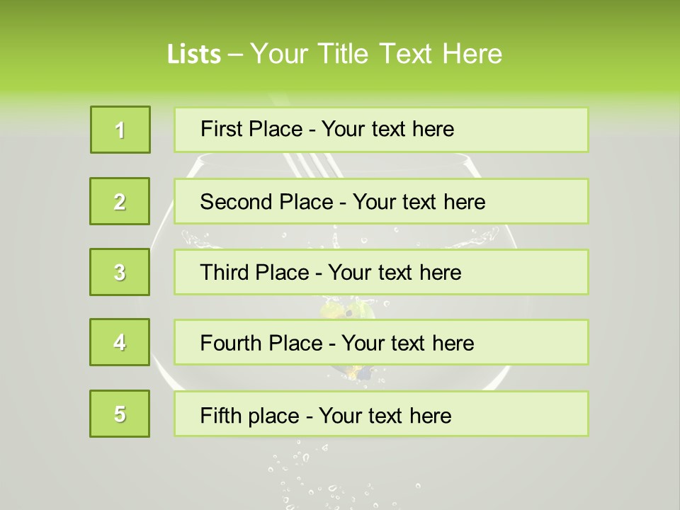 One Glass Concept PowerPoint Template